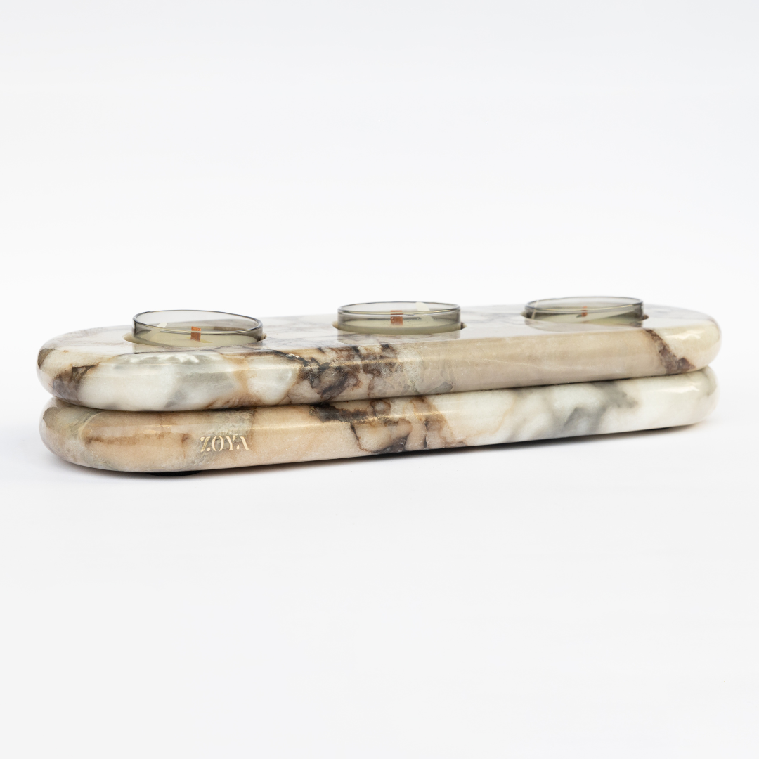 The Triple Candle Holder - ZoyaStones