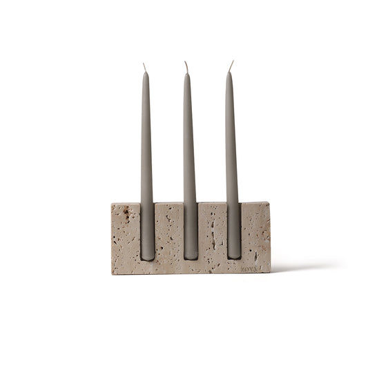 Travertine Candle Holder - ZoyaStones