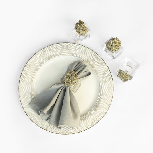 Crystal Napkin Rings Set - ZoyaStones
