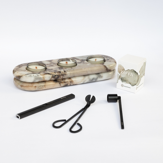 The Triple Candle Holder - ZoyaStones
