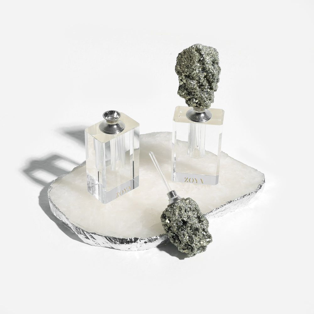 Crystal Perfume Oil Bottle Set