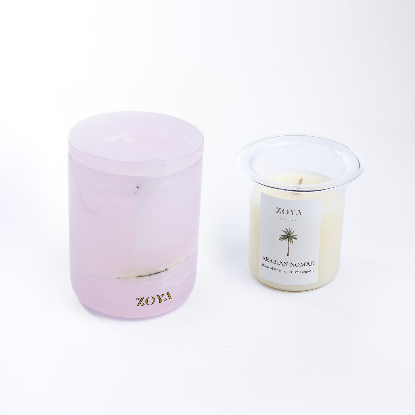 Rose Onyx Candle Jar