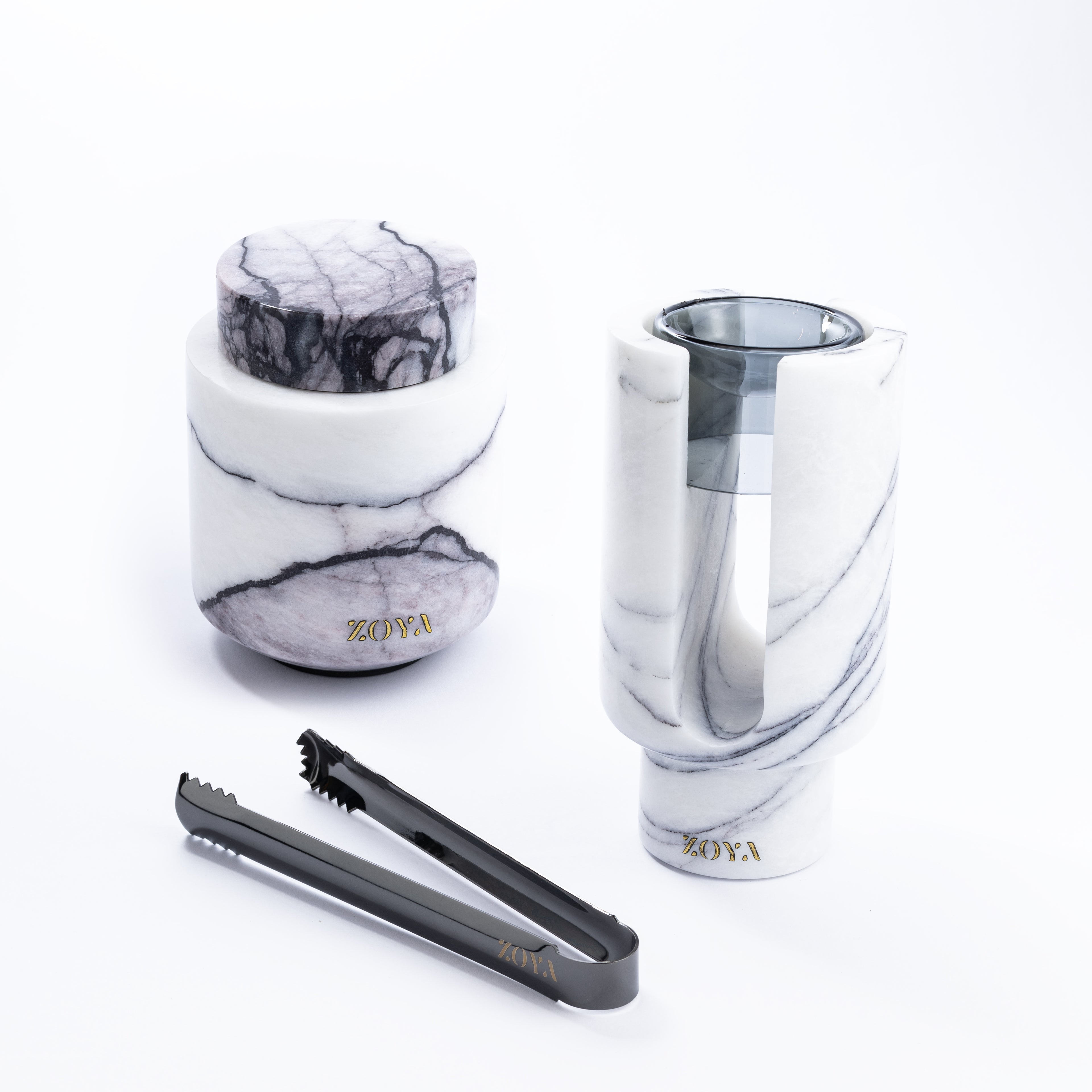 Lilac Marble Mabkhar Set
