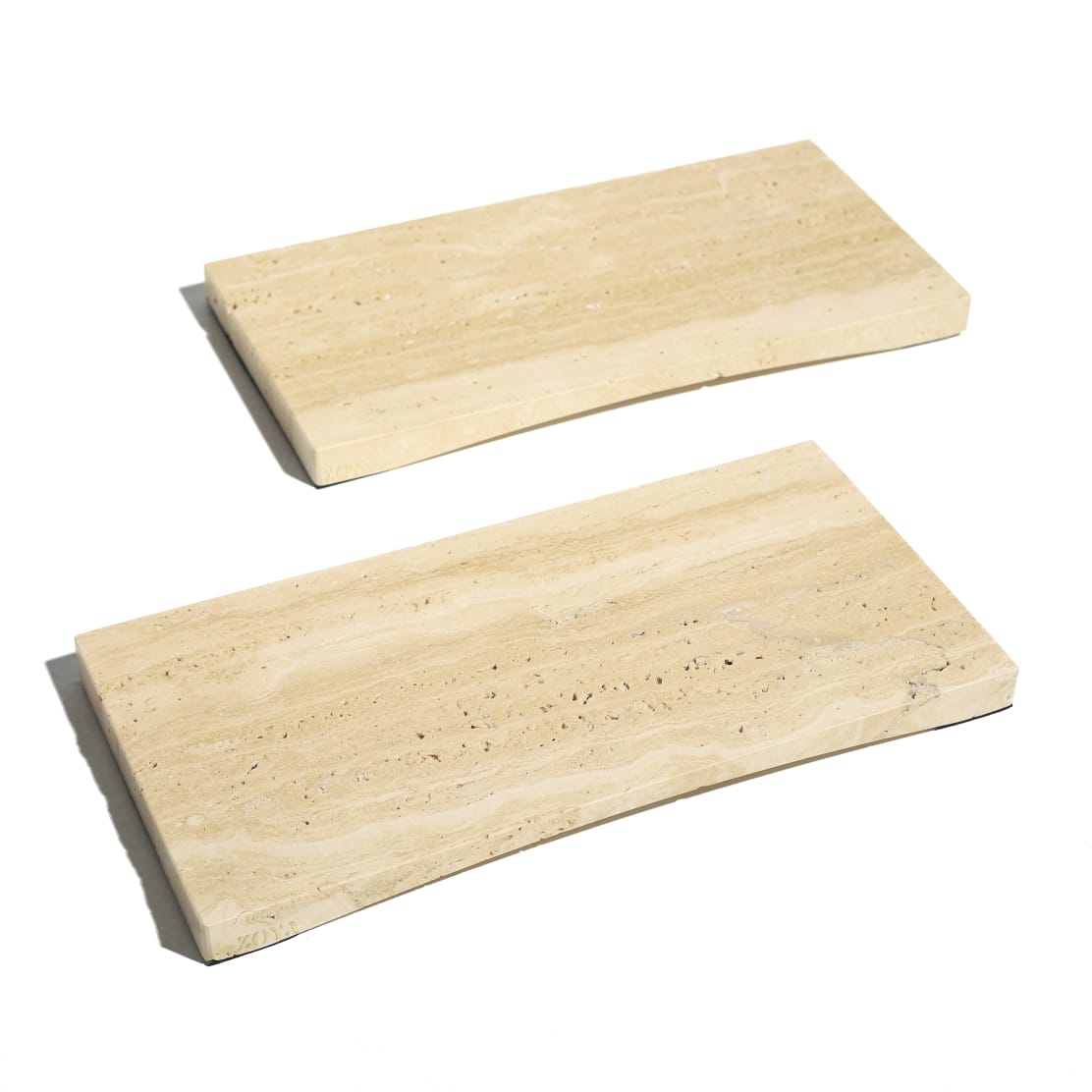 Travertine solid tray big size