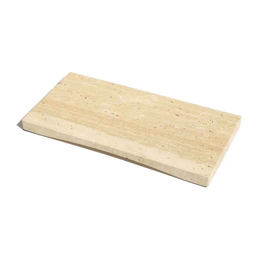 Travertine solid tray big size