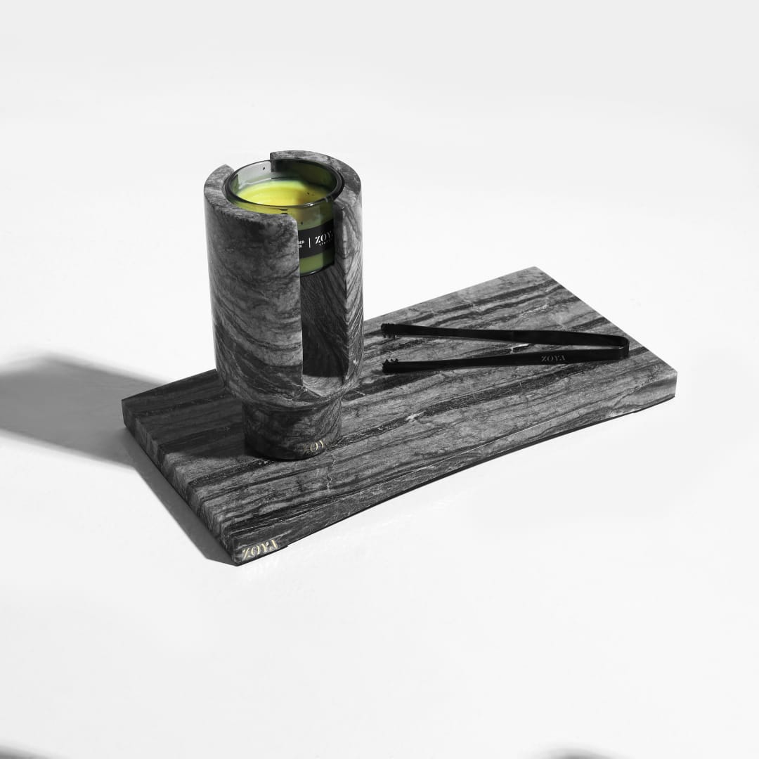 Luna marble solid tray big size