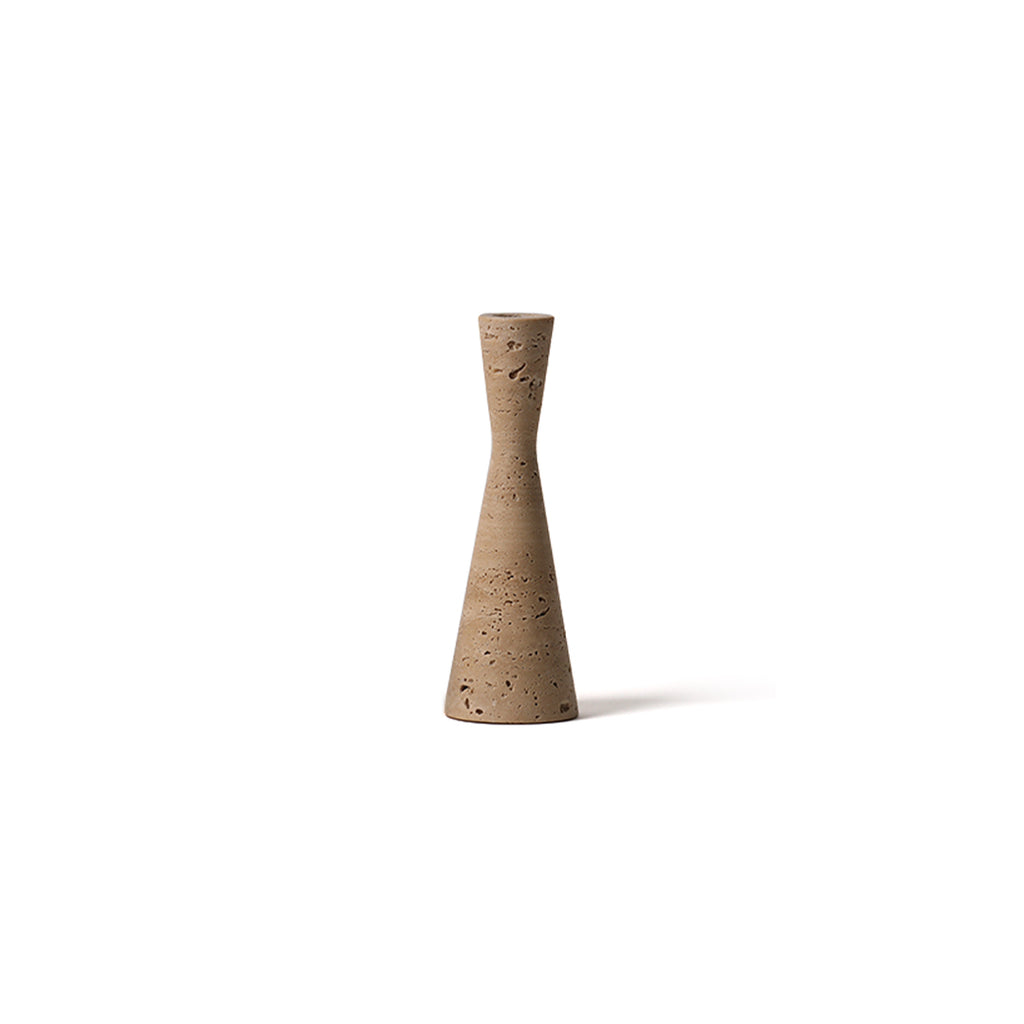 Conical Travertine Candle Holder - ZoyaStones