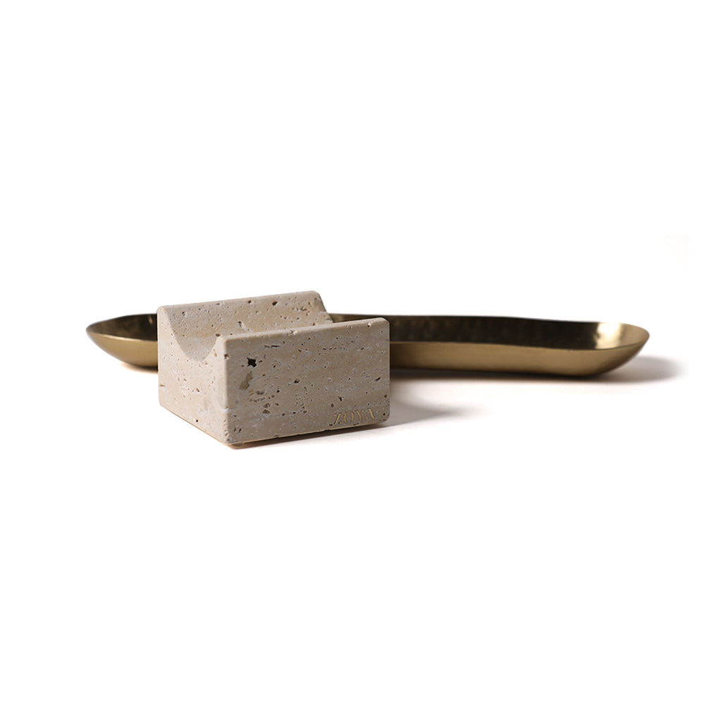 Travertine Chocolate Tray - ZoyaStones