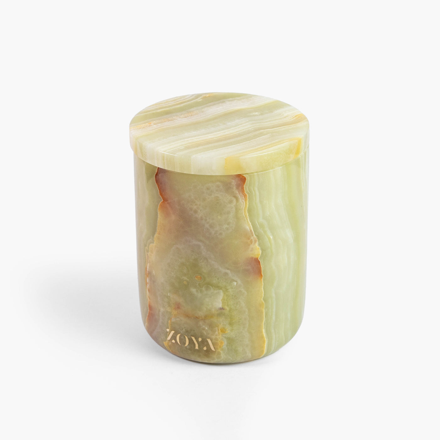 Green Onyx Candle Jar