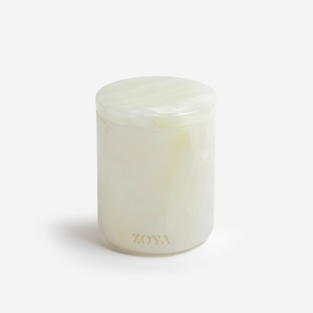 White Onyx Candle Jar