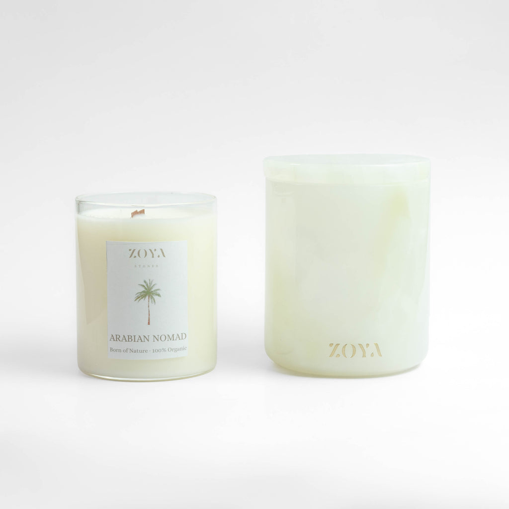 White Onyx Candle Jar