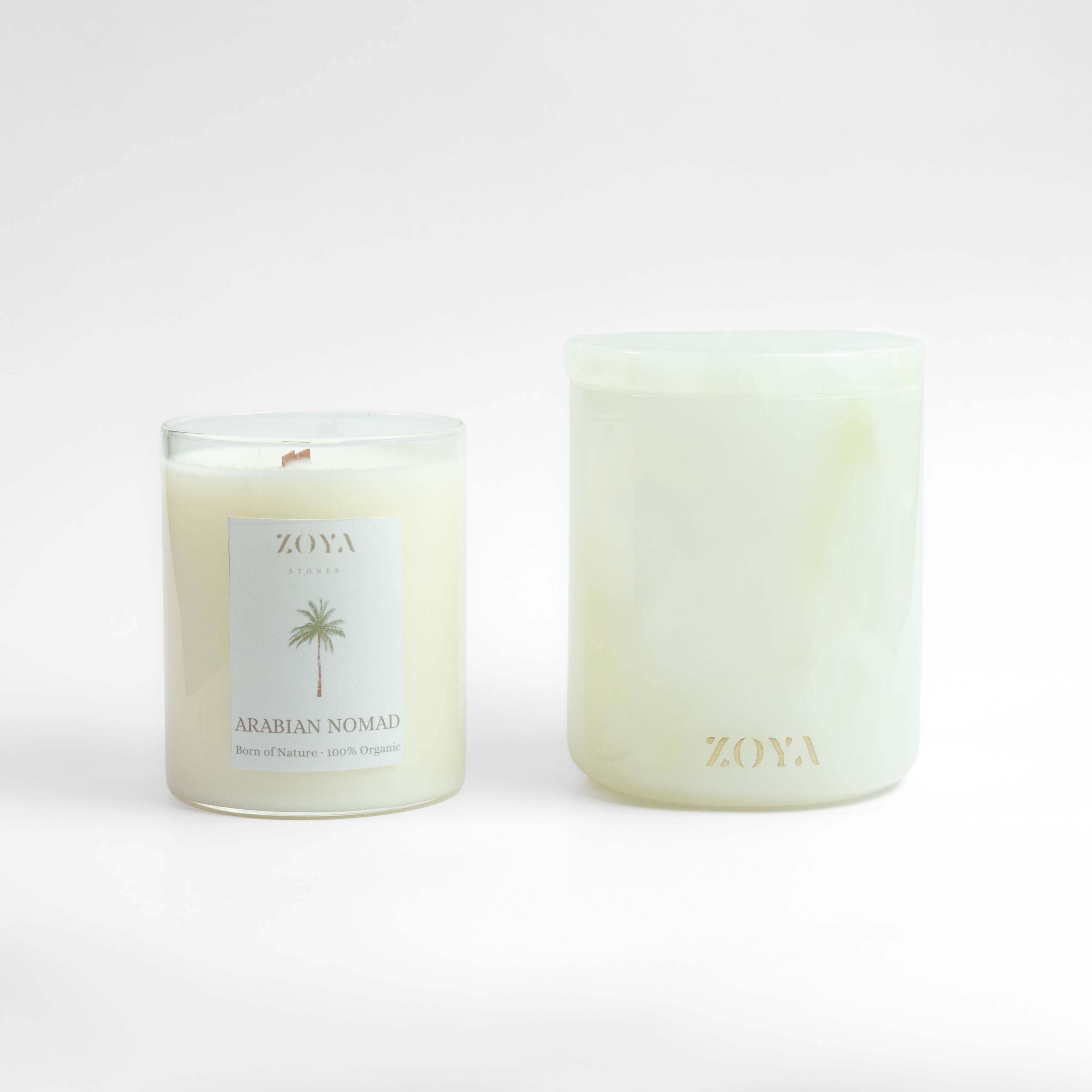 White Onyx Candle Jar
