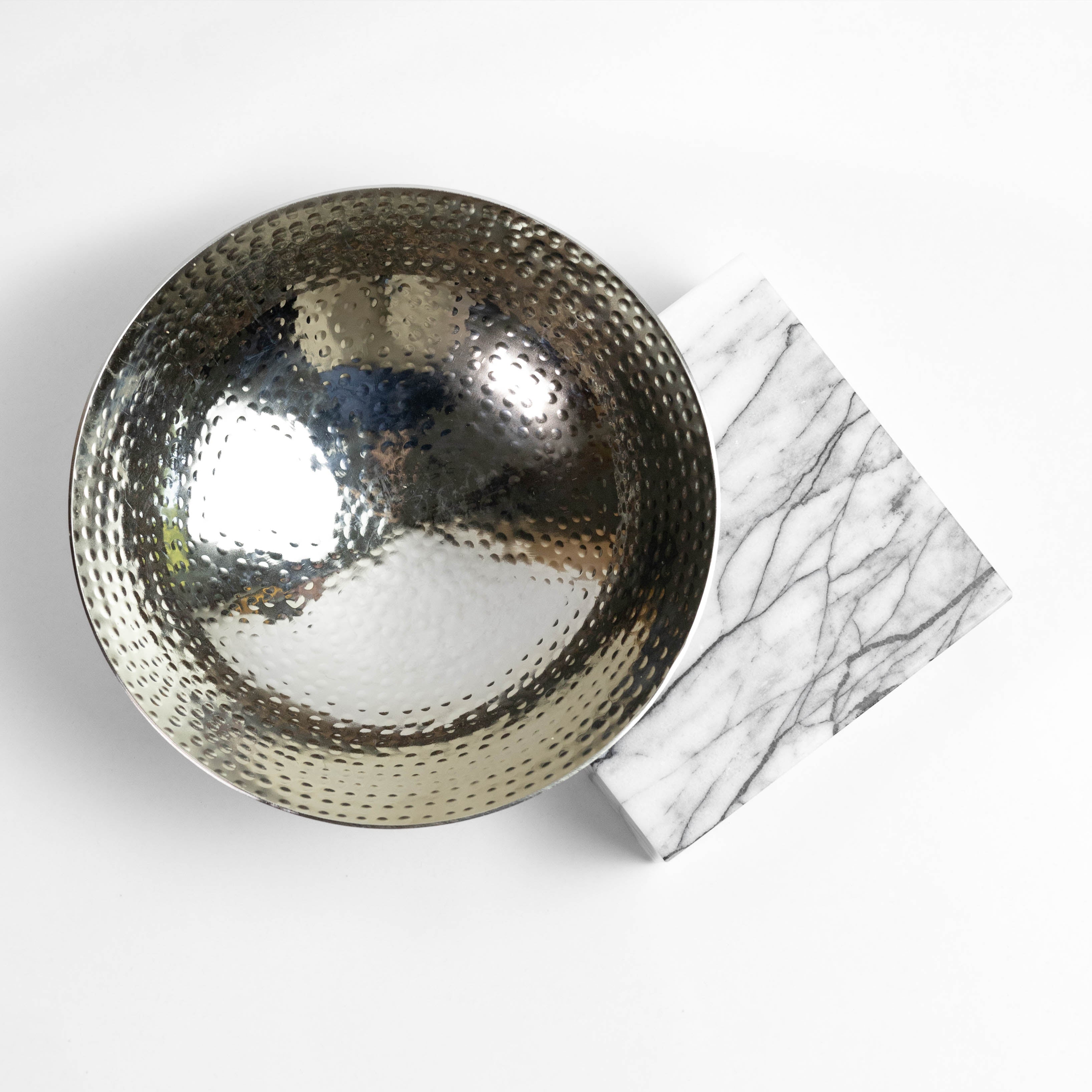 Lilac Hammered Metal Bowl
