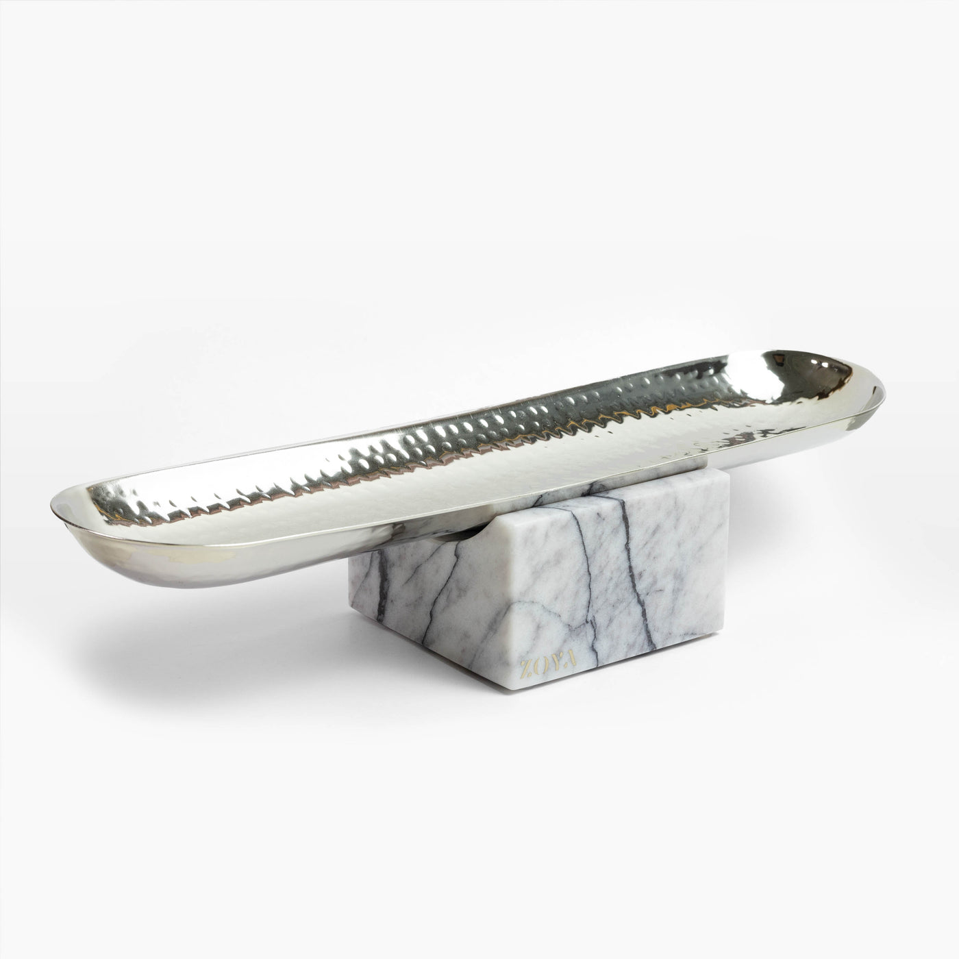 Lilac Hammered Metal Tray