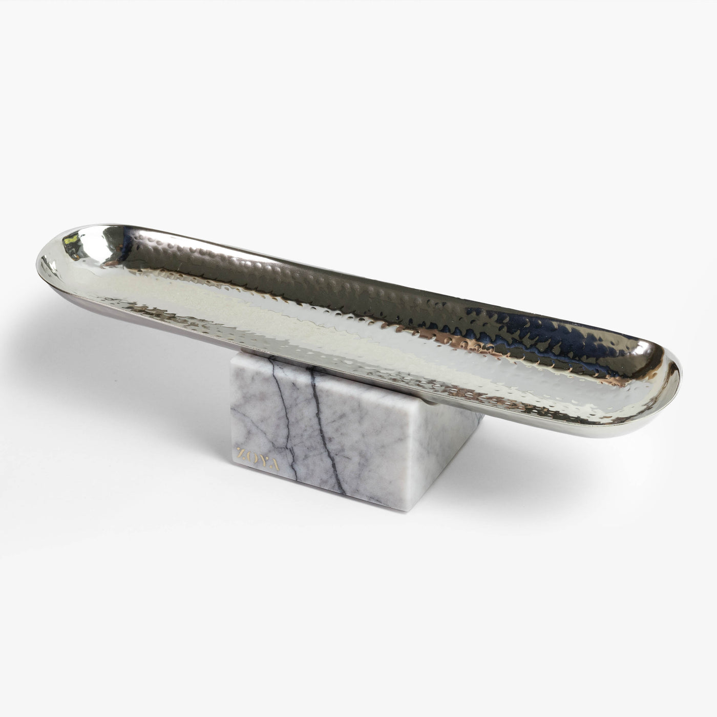 Lilac Hammered Metal Tray