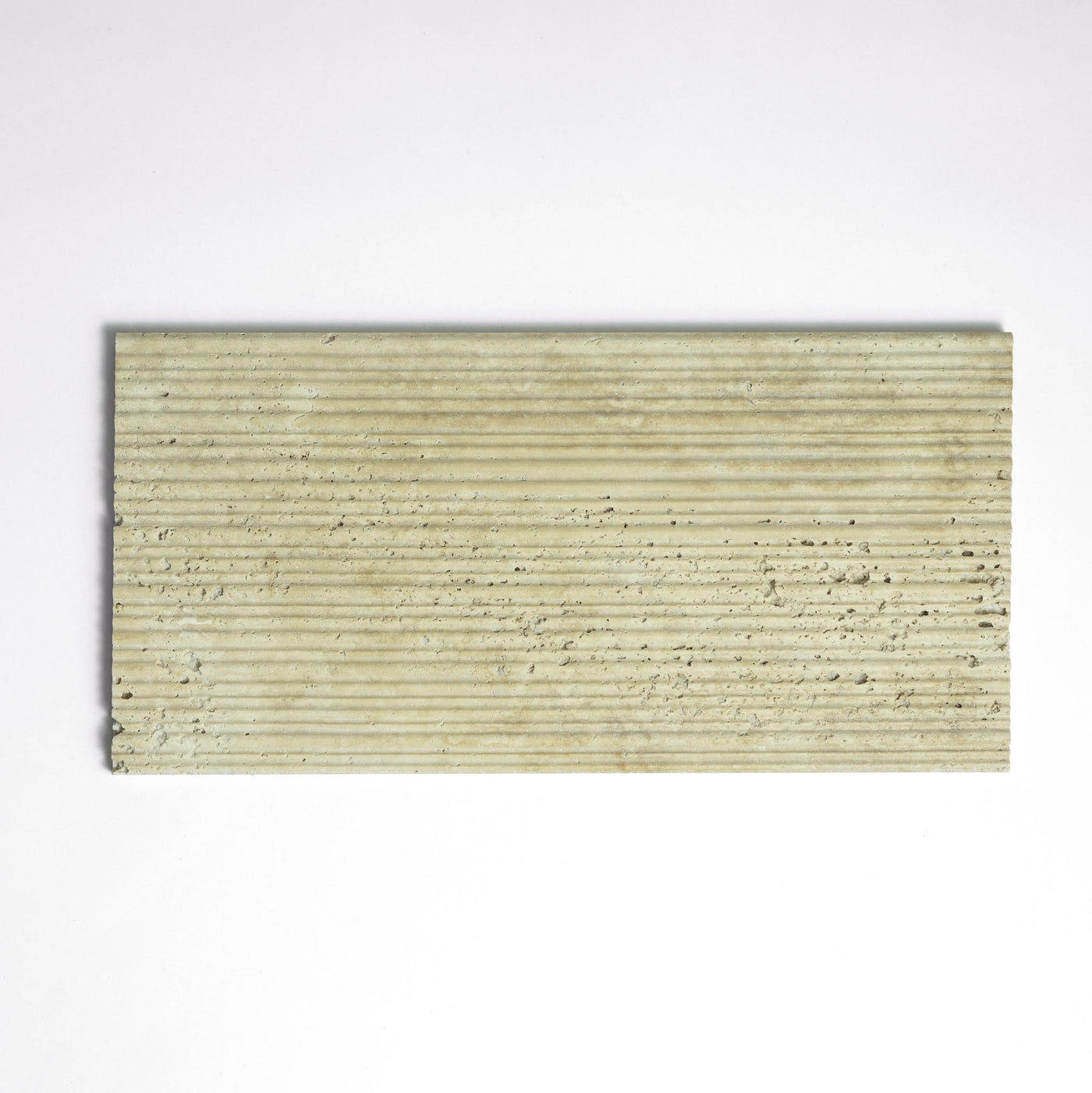 Travertine fluted tray big size