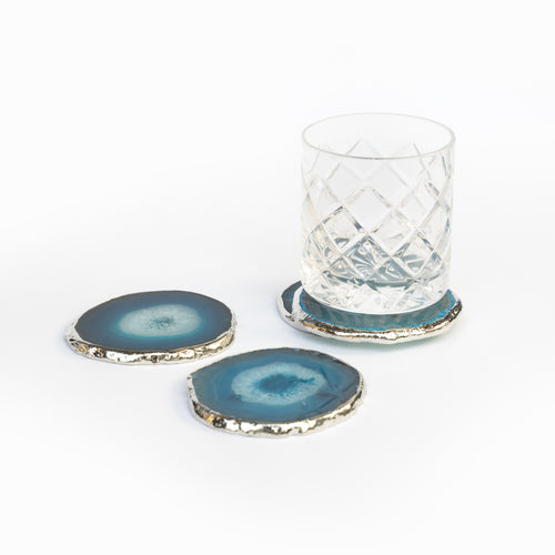 Blue Agate Coasters