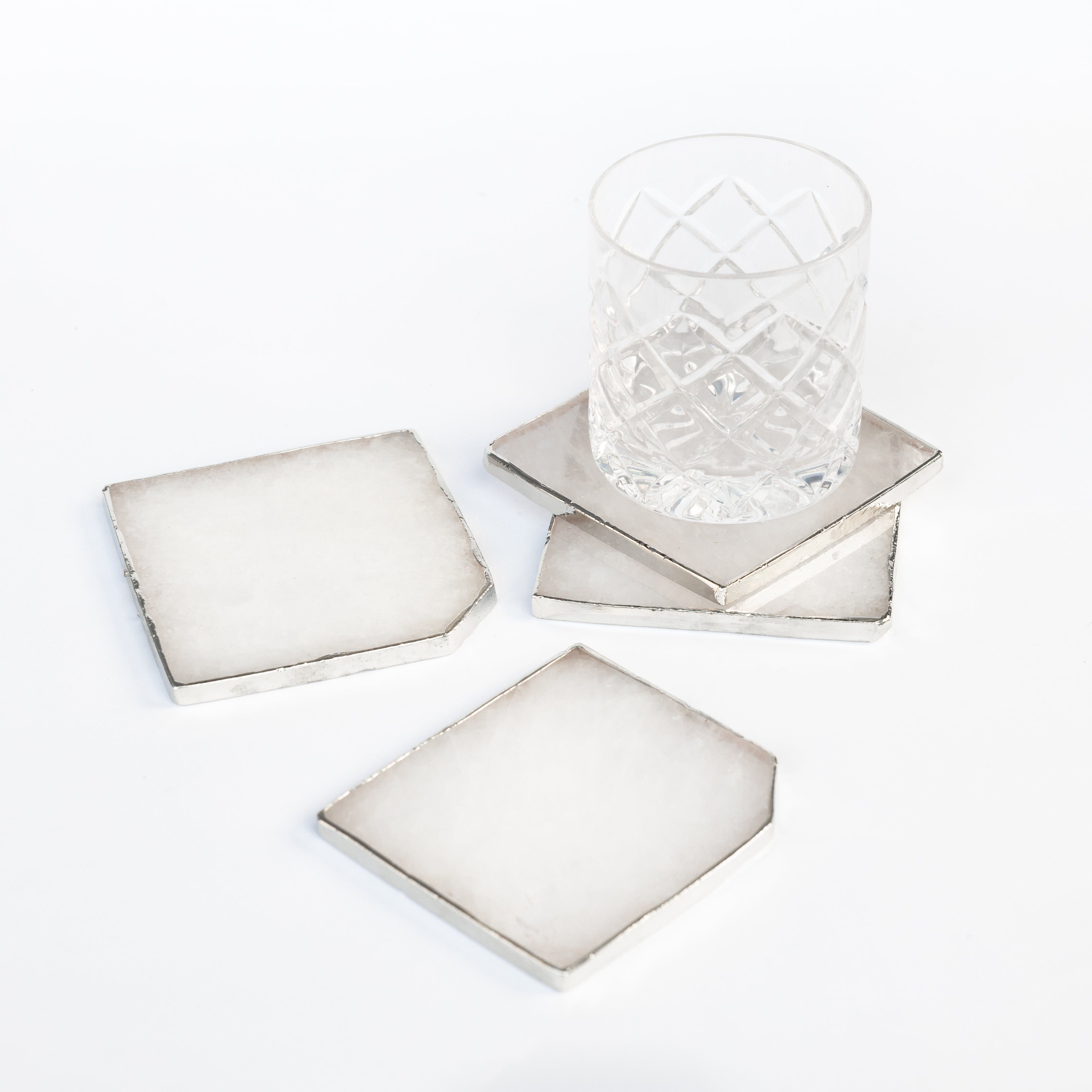 White Quartz Coasters