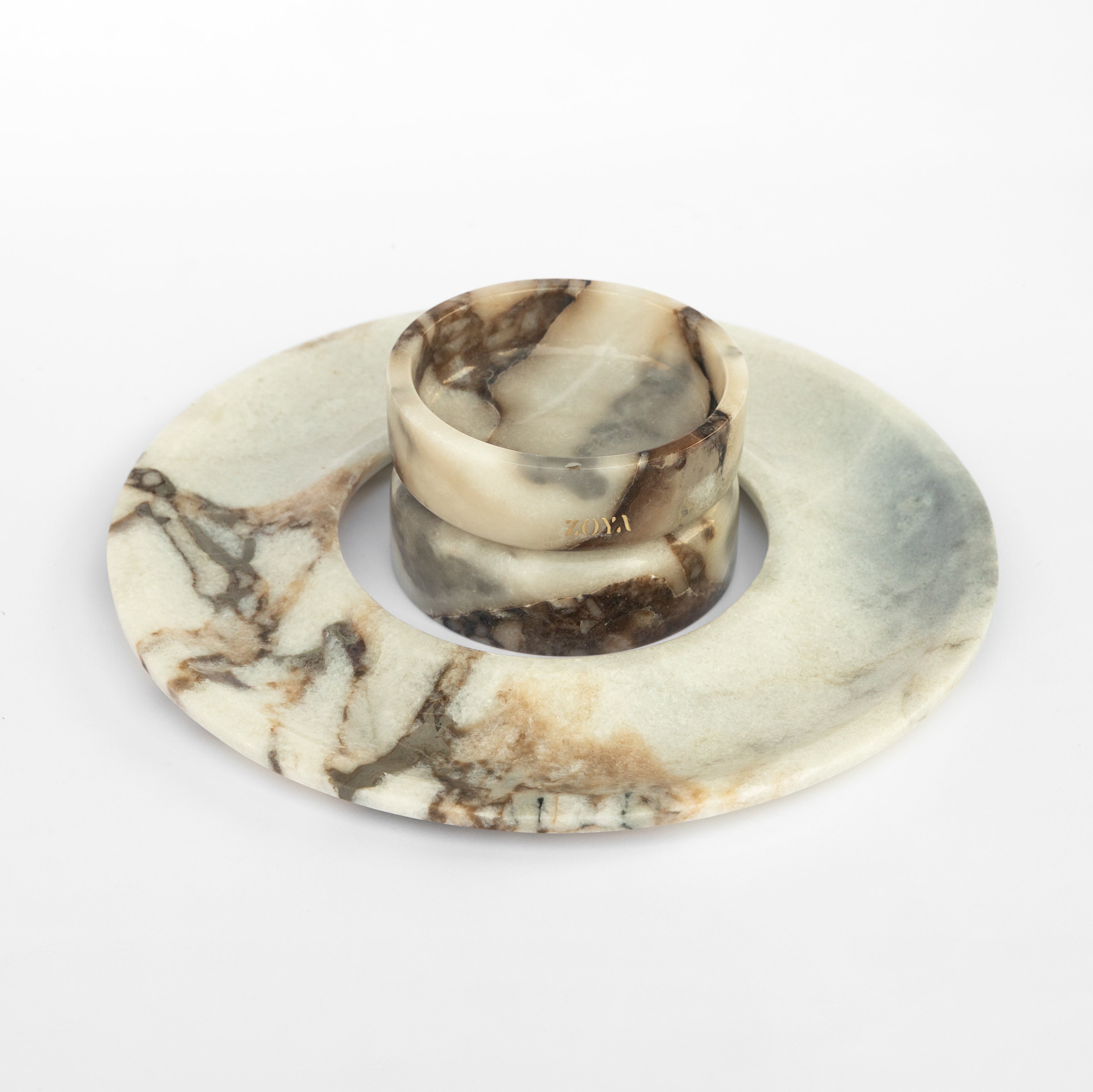 Calacatta Viola Round Plate