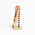 Red Jasper Masbaha & Travertine Stand