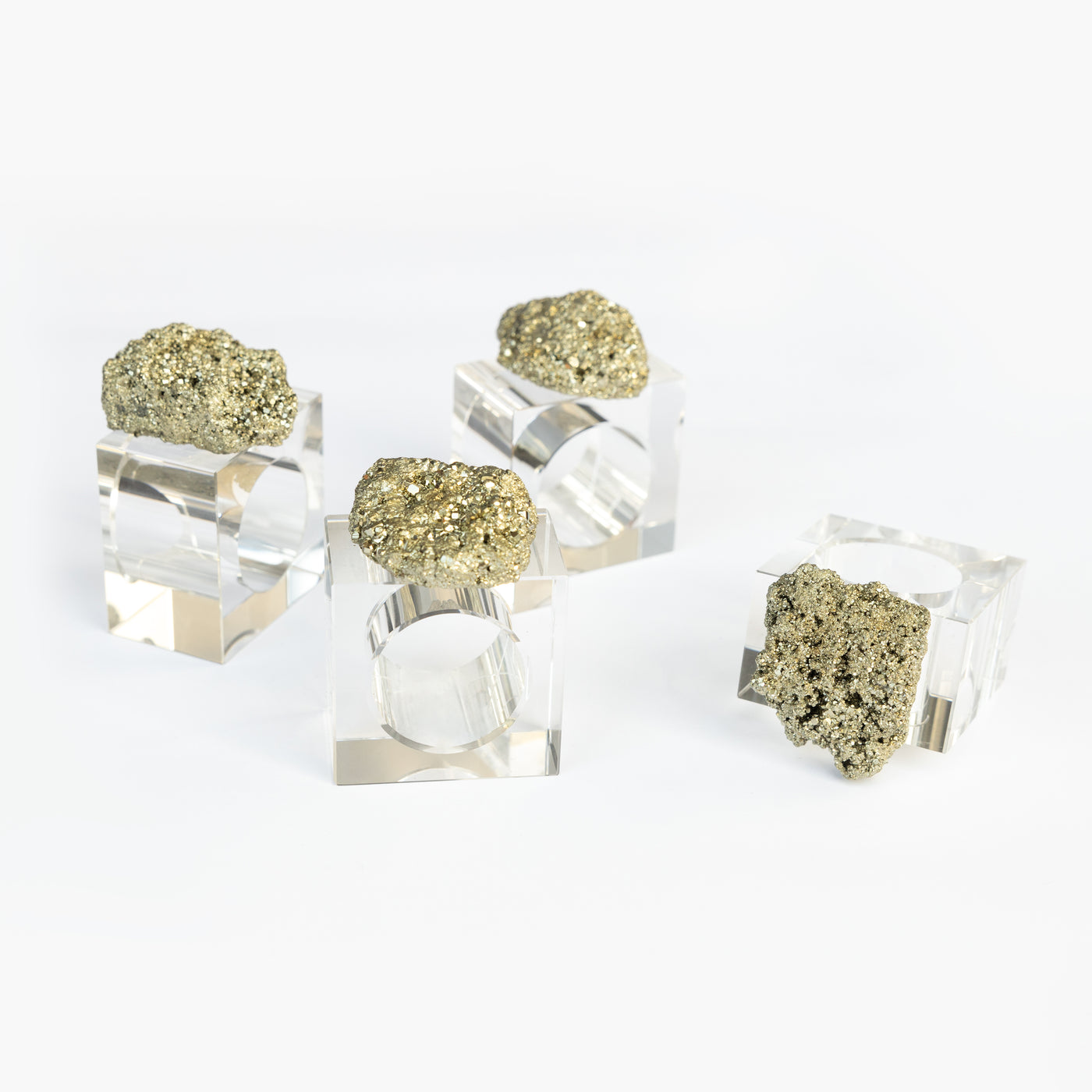 Crystal Napkin Rings Set - ZoyaStones