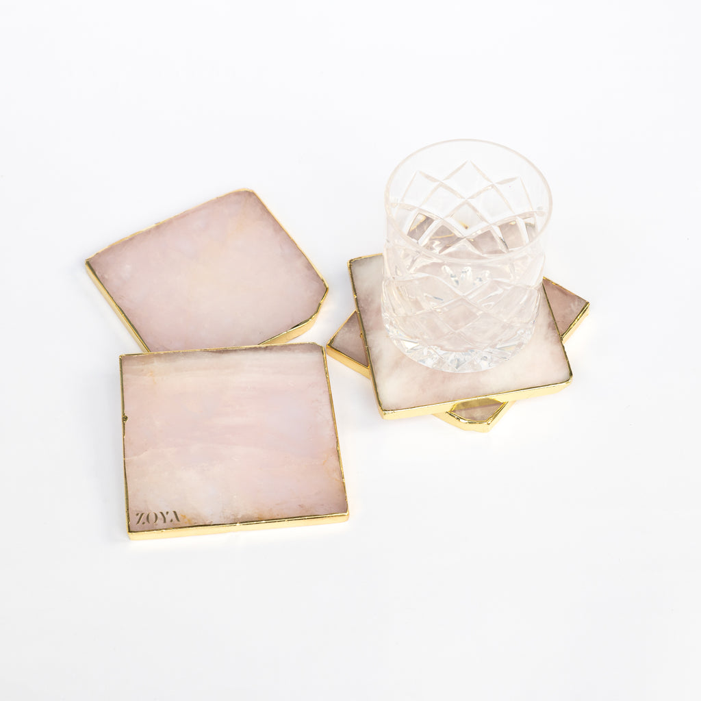 Crystal Coaster Set - ZoyaStones