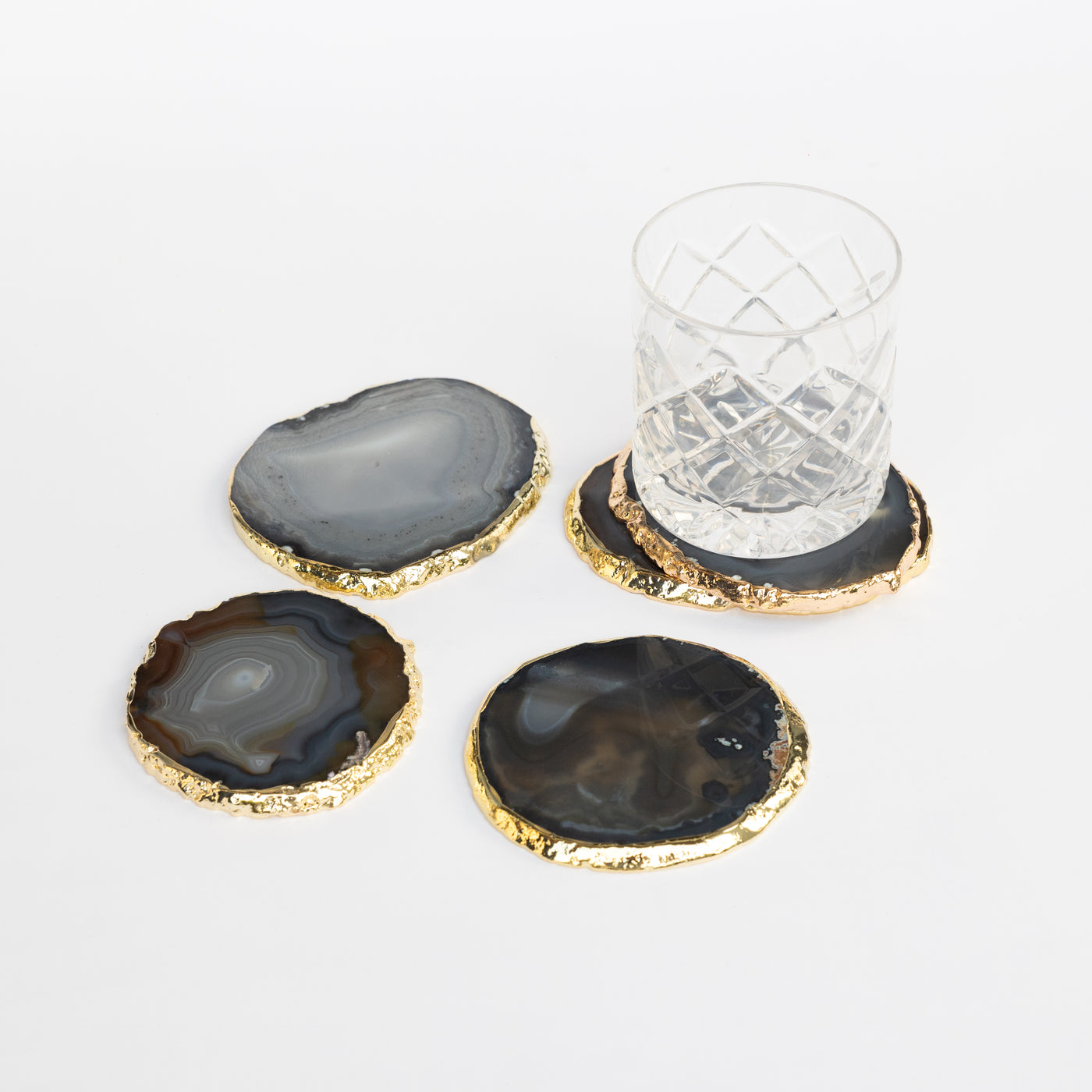 Crystal Coaster Set - ZoyaStones