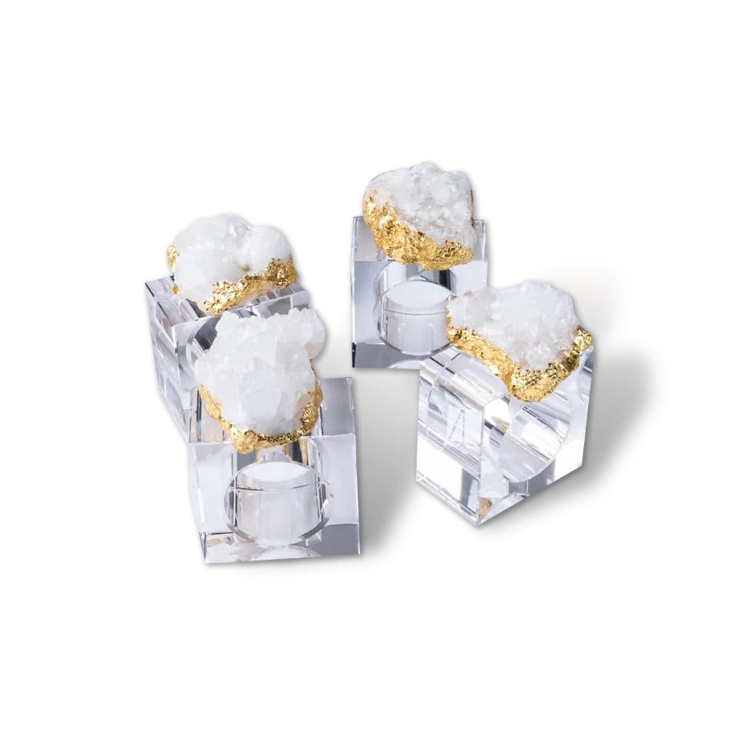 Crystal Napkin Rings Set